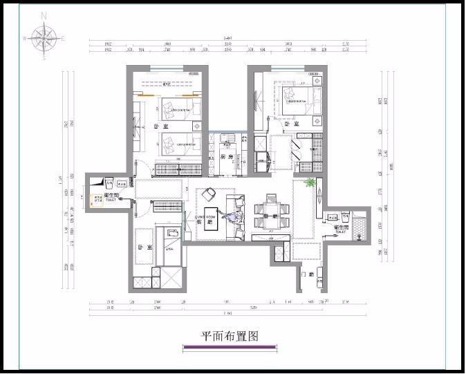 宣興大廈新中式風(fēng)格戶(hù)型圖裝修效果圖